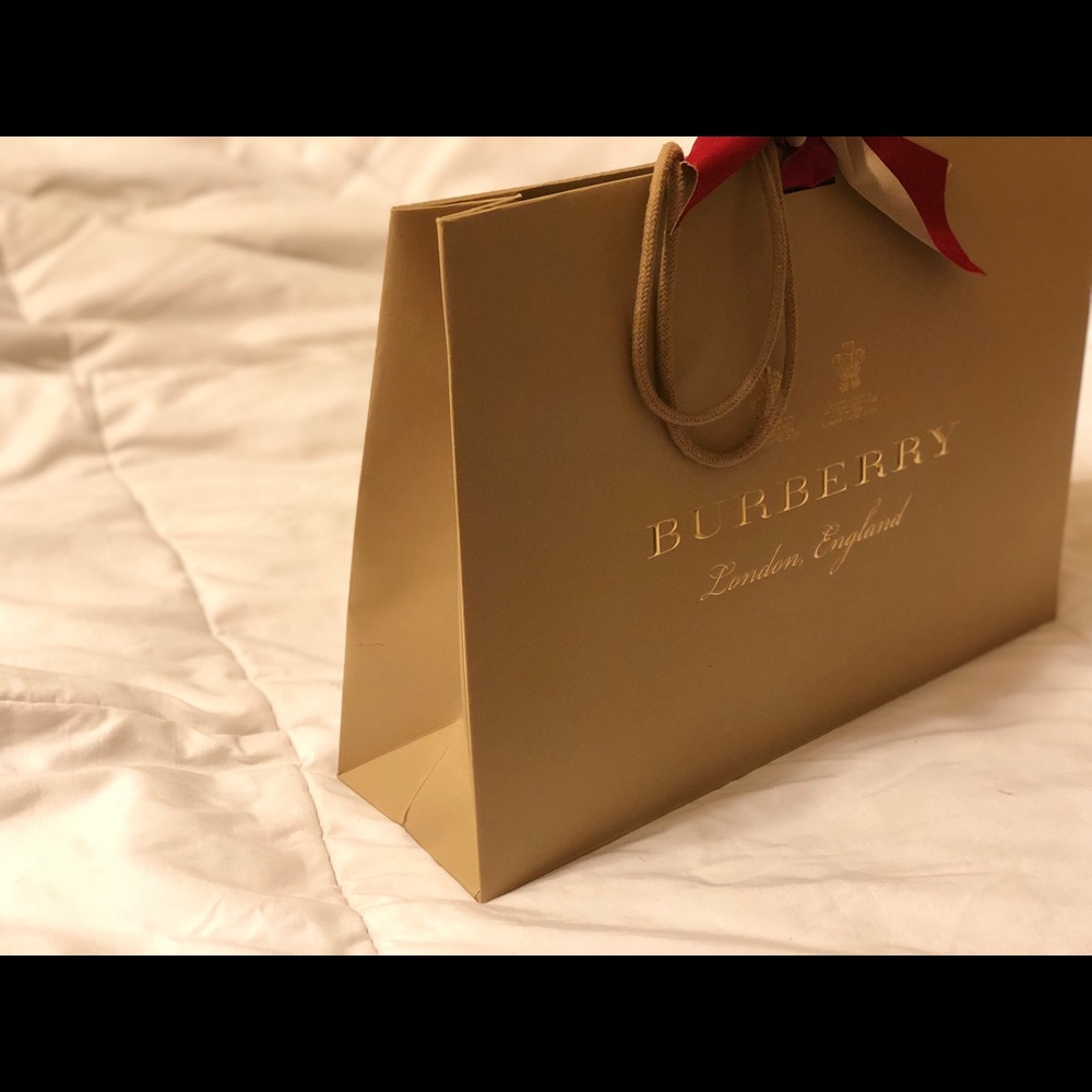 Burberry shopping bag